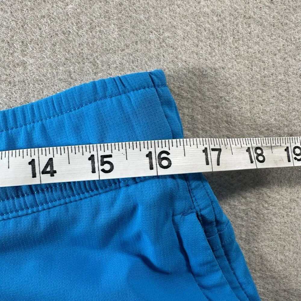 Mack Weldon Bathing Suit Men’s Swim Trunks Size L Blue Lined Zipper Pockets